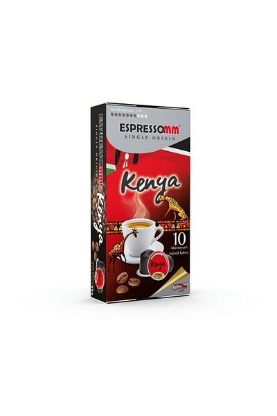 ESPRESSOMM Kenya Cumali Aluminum Capsule Coffee - Nespresso ® Compatible* (10 Pieces)