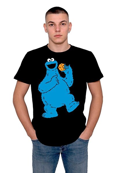 baskwear تيشيرت للجنسين من شارع سمسم بتصميم كعكة شارع سمسم