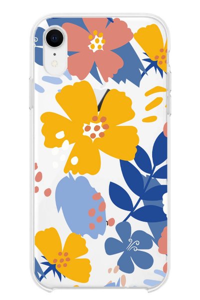 Powerfox حافظة هاتف بتصميم زهور متوافقة مع هاتف Iphone Xr