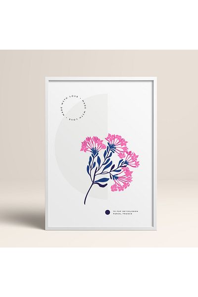 HOMEPACK Πλαίσιο Blossom Flowers Abstract Flowers Πίνακας Μοντέρνας Τέχνης