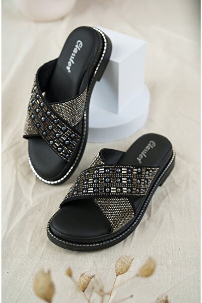 Khayt Papuci de damă Sharone Anatomici Ortopedici Confortabili cu Pietre Zilnici