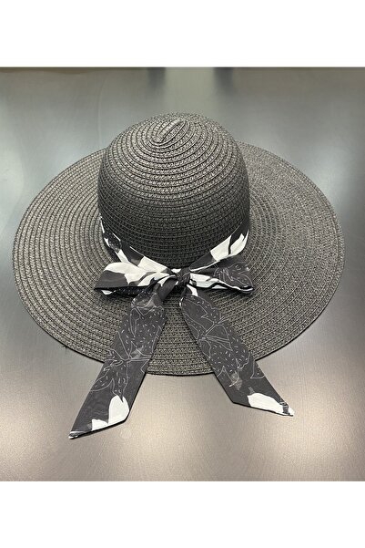 Genel Markalar Şifonlu Hasır Şapka