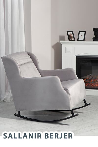 MOBETTO Nepal Sallanır Berjer - Gri