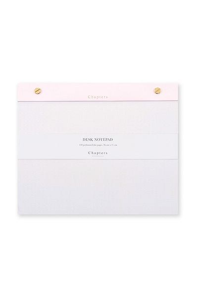 Chapters Large Notepad, Pink