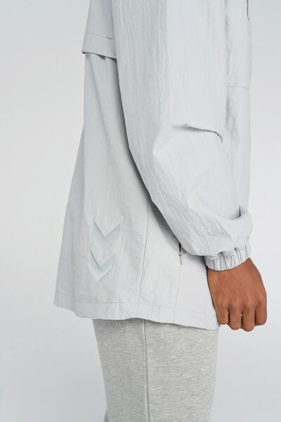 hummel Alvise Men's Gray Raincoat Jacket