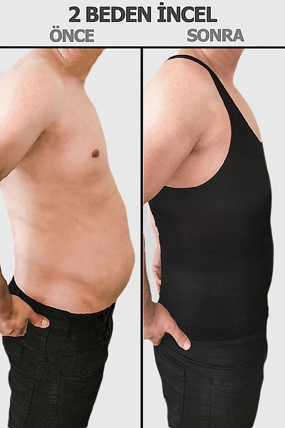 TangModa Men's Corset Athlete - Waist Corset, Set of 2 Slimming