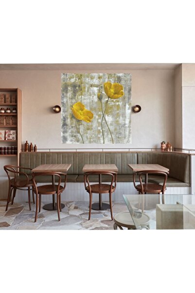 HDART Dekoratif Modern Satı Gelincik Çiçek Kanvas Tablosu Tablo