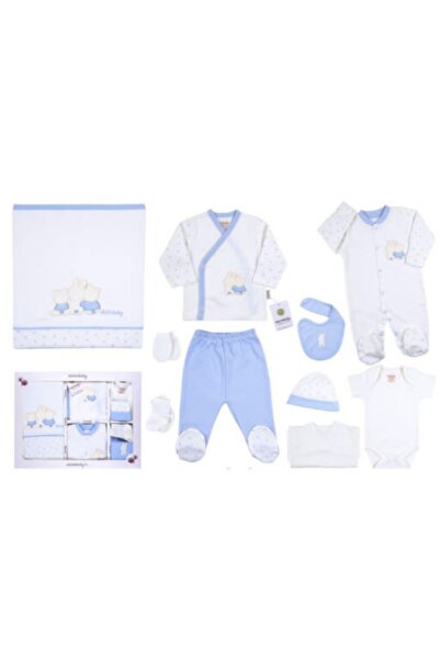 Ciccim Baby Hastane Çıkışı 10lu Tulumlu Arkadaş Tavşan Mavi