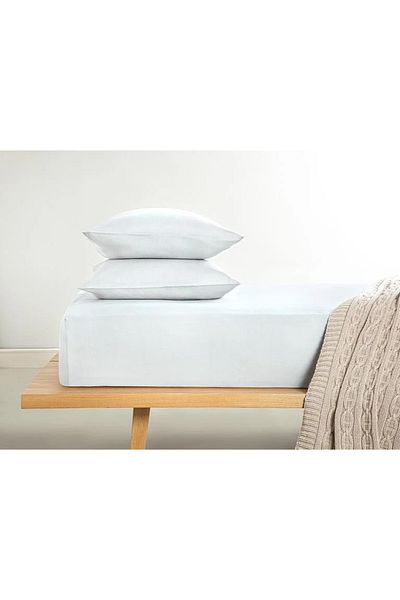 English Home Novella Premium Single White Elastic Sheet - 100x200 Cm