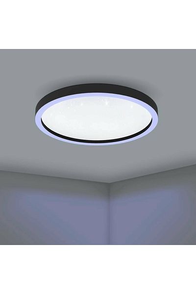 Eglo 900412   Indoor " Montemorelos-Z " Black Color Aluminum Led Ceiling Lamp Ip20 Max: 34.5W Diameter: