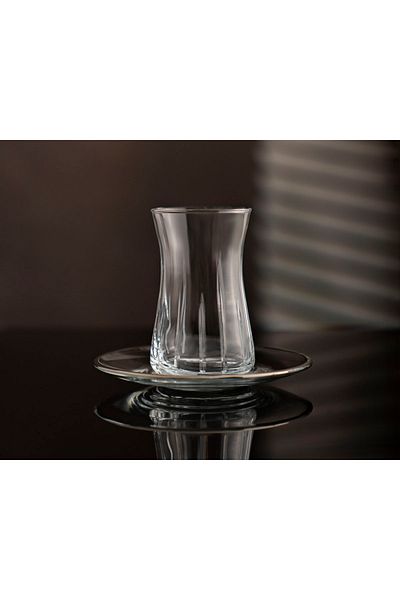 DECOSTYLE Vertical Line 12 Piece Tea Set for 6 People