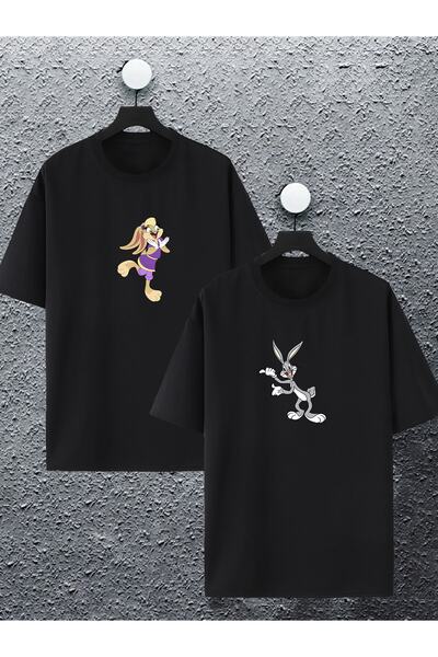 macklin Unisex Žene Muškarci Bugs Bunny i Lola Štampano Kombinacija za ljubav...
