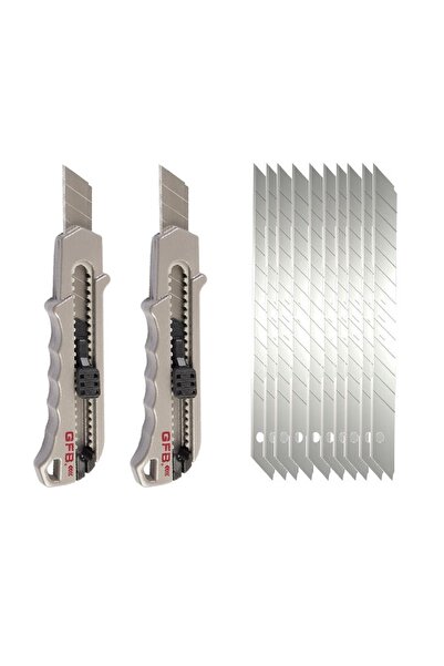GFB 2 Adet Metal Maket Bıçağı + 10 Adet Yedek Uç