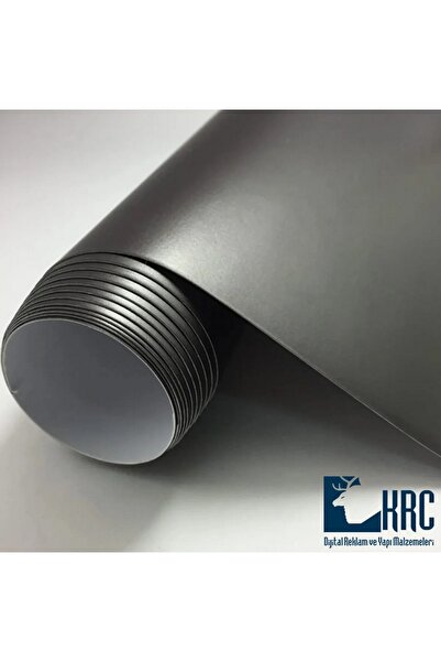 KRCDİJİTAL Dolap Ve Mobilya Kaplama Folyosu Mat Siyah 100cmx2mt Kendinden Yapışkanlı