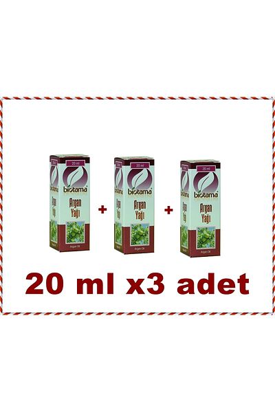 Biotama 20 مل زيت أرغان - 3 قطع