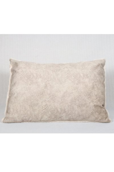 Dericibey Gold Varaklı Beyaz Peluş Yastık