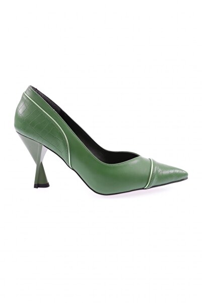 DGN Women's Low Heel Stiletto Green 6683286