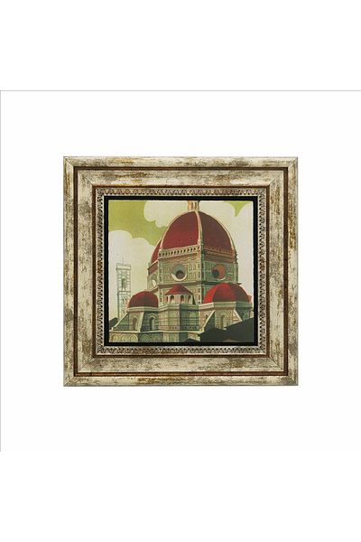 BAKSEPETE Italy Image Printed Natural Stone Painting 25 cm x 25 cm krg-058