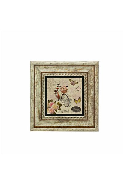 BAKSEPETE Masa din piatra naturala imprimata cu imaginea biscuitului Holland 20cmx20cm Krg-034