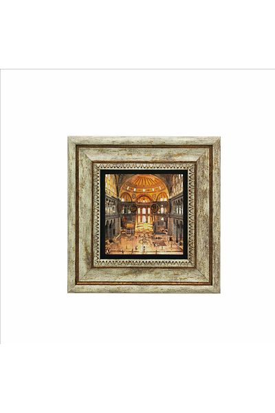 Sadrazam Tablou din piatră naturală imprimată Moscheea Hagia Sofia - 20cmx20cm Krt-009