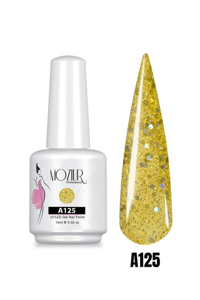 MOZIUR Kalıcı Oje Uv Led A125 (SİMLİ SERİ) 15ml
