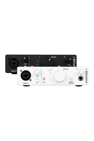 ARTURIA Minifuse 1 أبيض 1 في / 2 مخرج، 24 بت 192 كيلو هرتز، بطاقة صوت USB-C