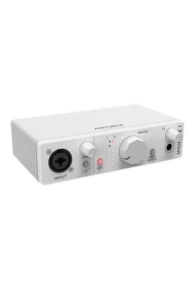ARTURIA Minifuse 1 أبيض 1 في / 2 مخرج، 24 بت 192 كيلو هرتز، بطاقة صوت USB-C