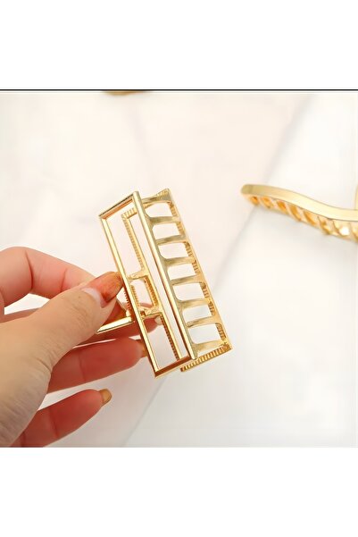 AKOLİFE Ματ χρυσό χρώμα Βασικό στυλ πόρπη