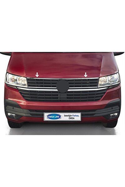 Omsa Vw T6.1 Transporter Krom Ön Panjur Kaput Üst Çıtası 2020 Ve Sonrası