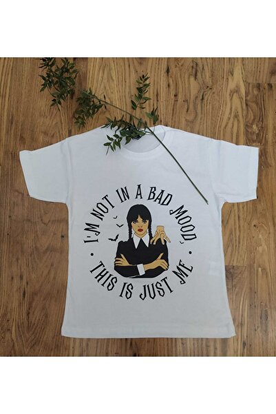 YDBKStore تي شيرت بناتي (7-14 سنة) مطبوع برقبة دائرية من Wednesday Addams