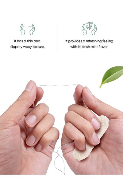 TBRUSH Nane Aromalı Doğal Diş Ipi - 30m ( 1 Adet , Refil ) - Plastiksiz