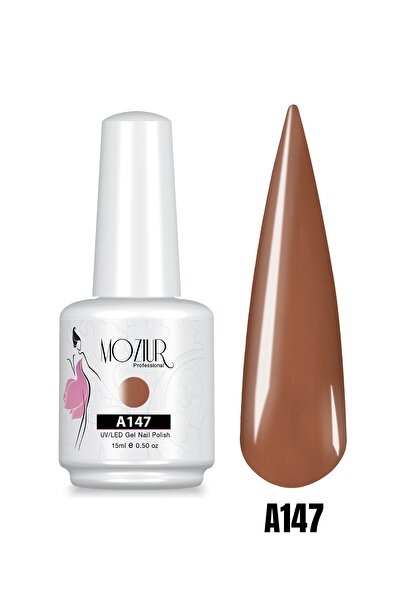 MOZIUR Kalıcı Oje Uv Led A147 (KAHVE SERİSİ) 15ml