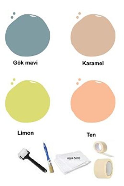 Sivar Geometrik Kağıt Bantlı Duvar Boyama Seti 2