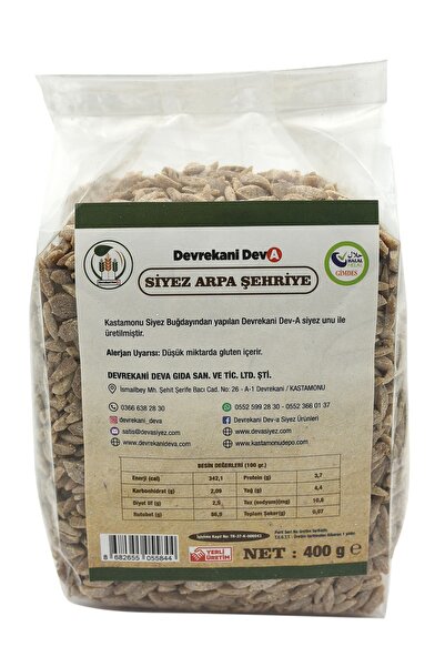 Devrekani DevA Kastamonu Siyez Arpa Şehriye 400 Gr