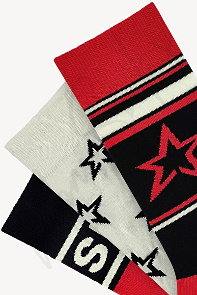 Mono Socks 3'lü Yıldız Desenli Kayak Ski Çorap
