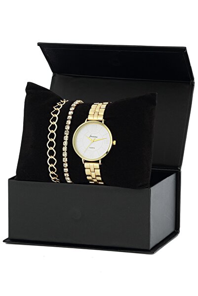 Forentina Sarı Kol Saati 2 Adet Bileklik - Ps1165