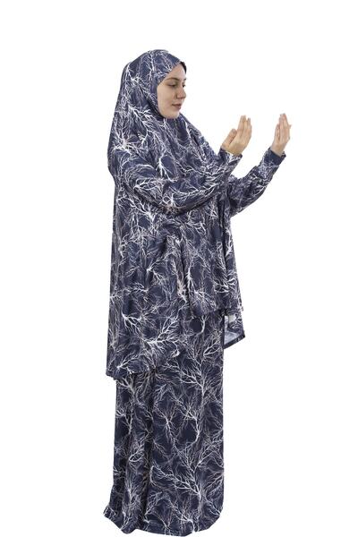 Altobeh Практична двокомпонентна сукня з капюшоном, рукавами-крилами та лікрами для молитви 992-0713