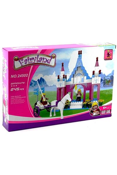 Sole Ausini-Asian Bricks 24502, Fairyland 245 Pieces Castle and Horse Carriage Themed Lego Set