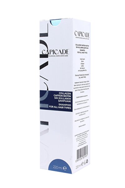 Capicade Collagen Caffein Biotin Şampuan 220 ml yeni Ambalaj