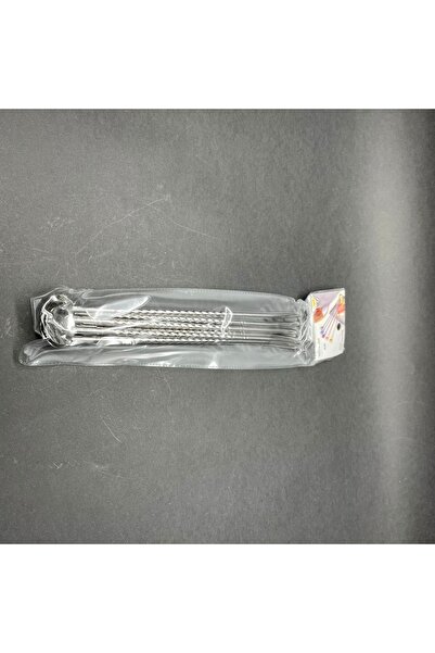 Pause Art Home Kaşıklı Çelik Pipet 6lı -hem Karıştırma Kaşığı Hem De Çelik Pi...
