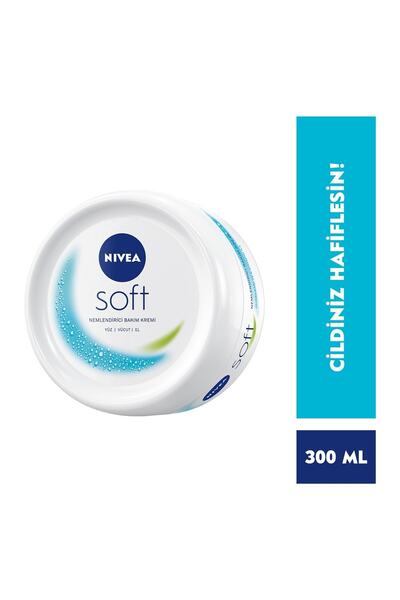NIVEA Soft Nemlendirici Bakım Kremi 300 Ml X 5 Adet