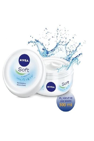 NIVEA Soft Nemlendirici Bakım Kremi 300 Ml X 5 Adet