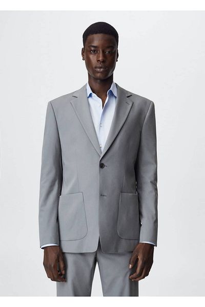 MANGO Man Relaxed Cut Blazer Jacket