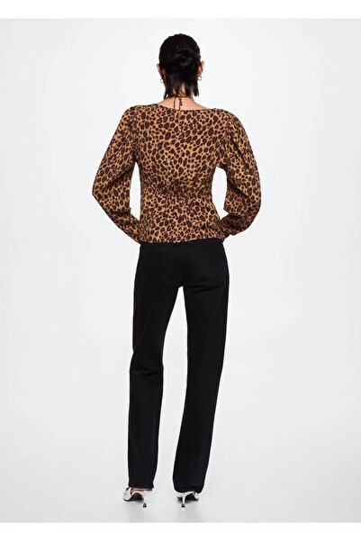 MANGO Woman Hayvan Desenli Bluz