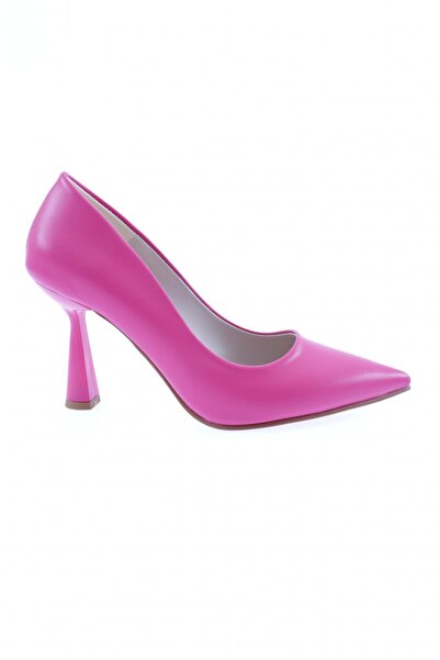 DGN Women's Pointed Toe Thin Heeled Shoes Fuchsia 24333379