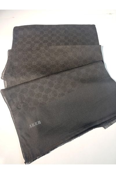 Aker Şal cu monogramă Elegance 1090100 -911 Negru