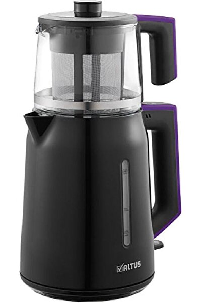 Altus Al 794 Mor Siyah Cam Demlikli Çay Makinesi