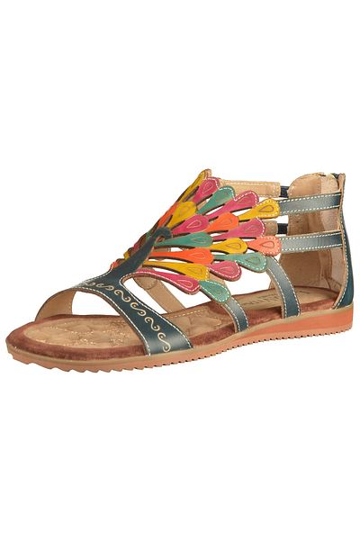 LAURA VITA Sandalette - Mehrfarbig - Keilabsatz