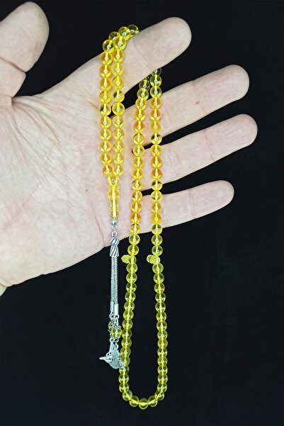 isfahantakı Sertifikalı Şeffaf Kaya Damla 99 Luk Namaz Dua Tesbihi