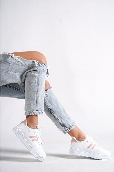 Moda Değirmeni White-powder Women's Air Sneaker Bg1147-101-0001